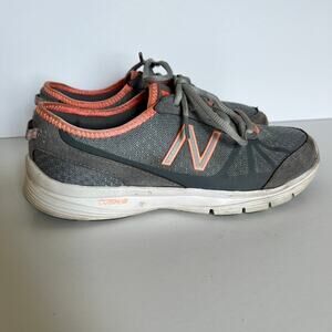 NEW BALANCE 511 running shoe, gray & peach women's size 7